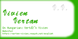 vivien vertan business card